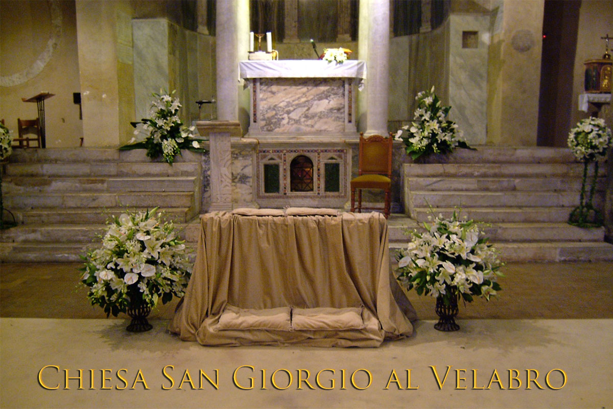 Flowers for Wedding San Giorgio al Velabro Church